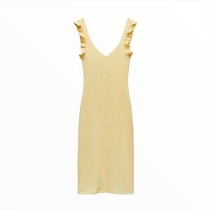 Zara Ribbed Button Down Dress